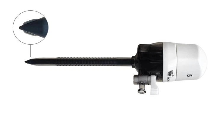 Trocar laparoscopic de unică folosință fără lamă 10 mm